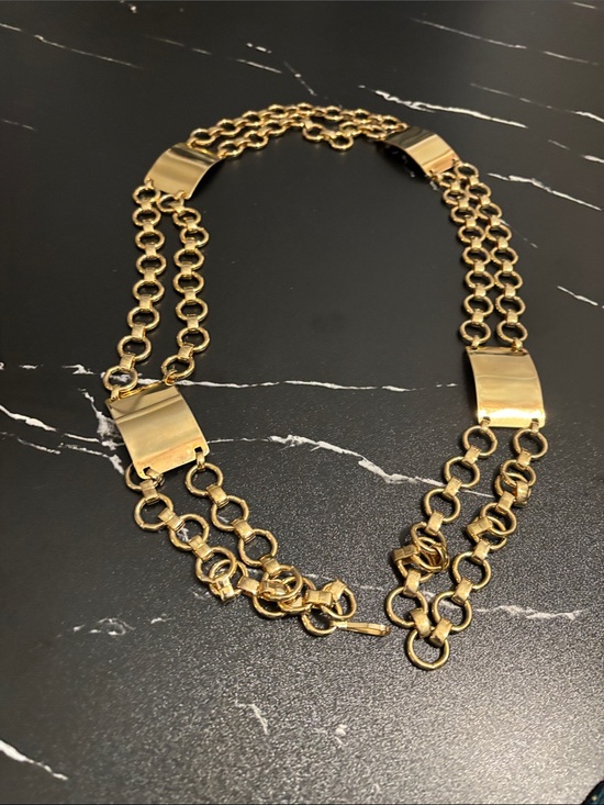 Gold-Tone Multi-Strand Chain belt- Unbranded main image 5